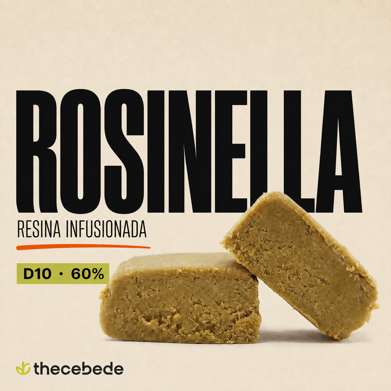 Rosinella, resina CBD infusionada D10 60 % de TheCeBeDe